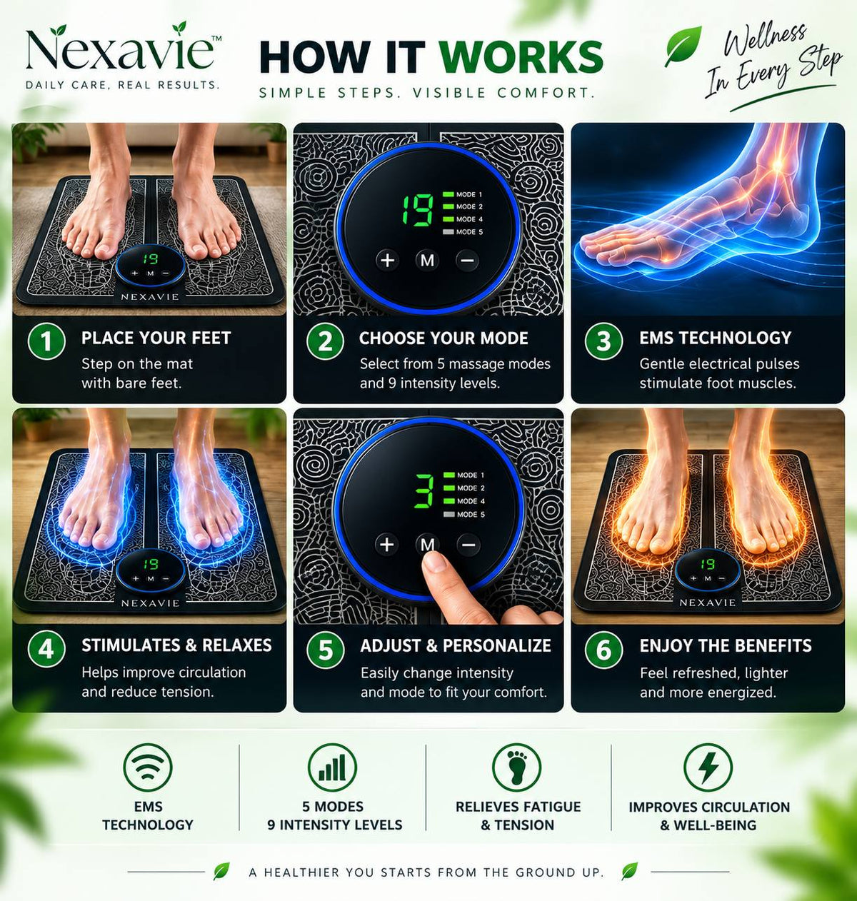 EMS Foot Massager